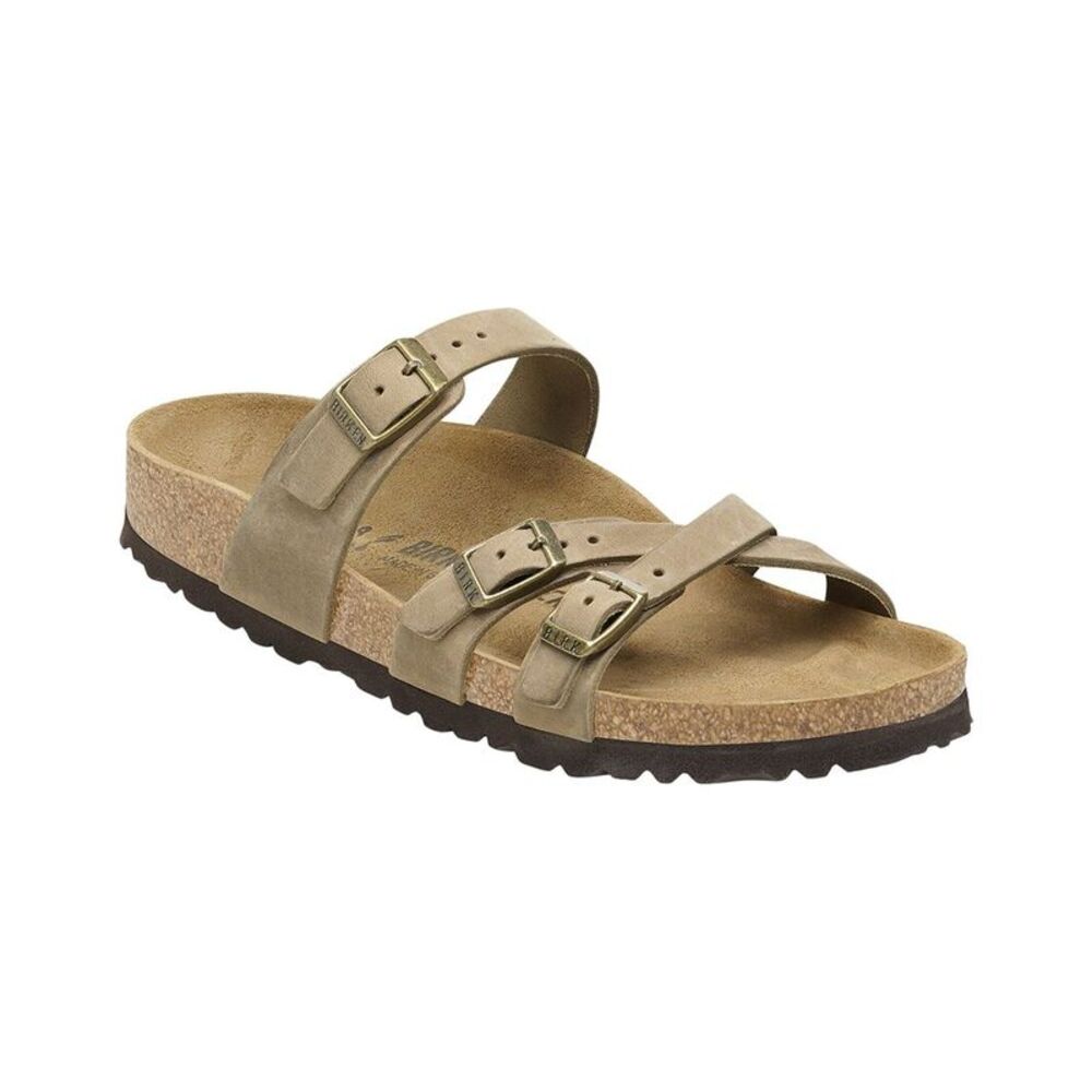 Birkenstock Franca Oiled Leather Sandal, Brown